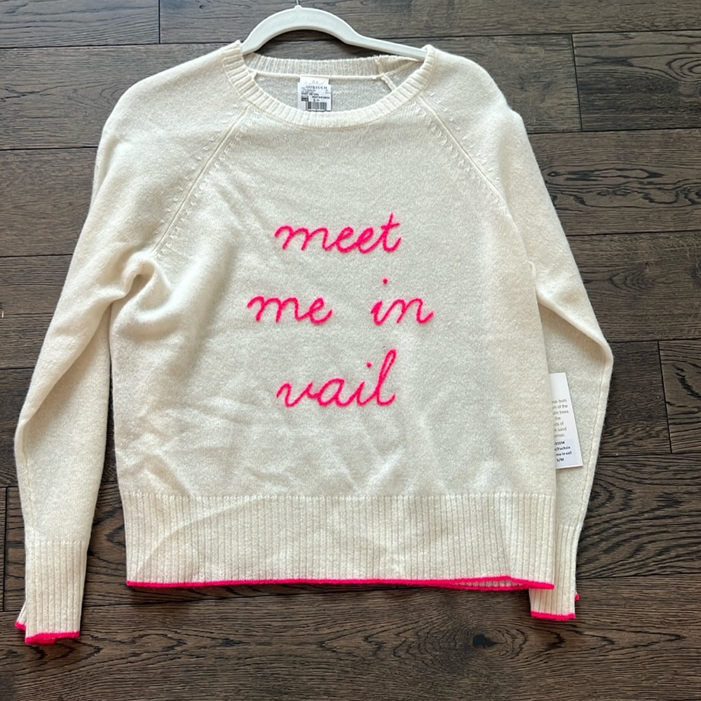 “Meet me in Vail” sweater.   Size s/m brand new with tags